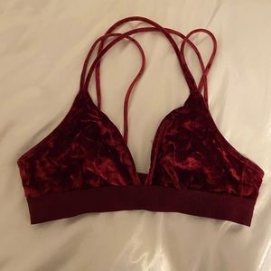 PINK by victoria secret velvet bralette